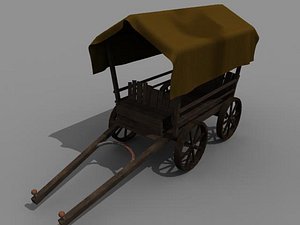 ma medieval horse wagon