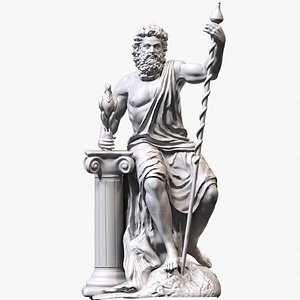 Zeus Sculpture 3d Model