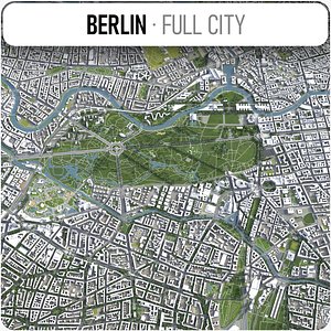 berlin city area 3D model