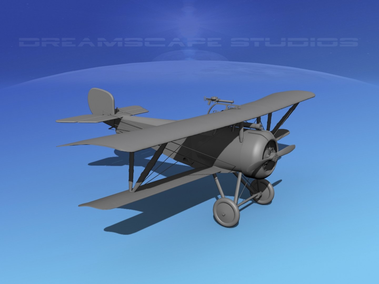 High-poly Nieuport Vbm 17 3d Max