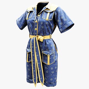 3D Dress Womens Combi Short