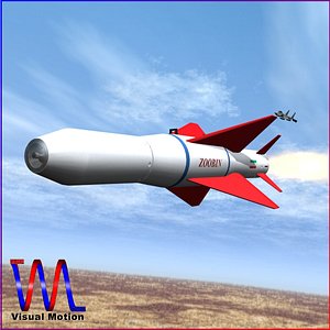 3d agm-379 missile zoobin model