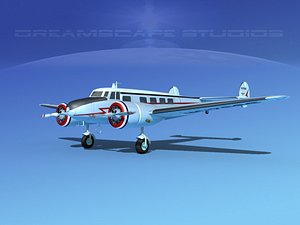 propellers lockheed l10 electra 3d max
