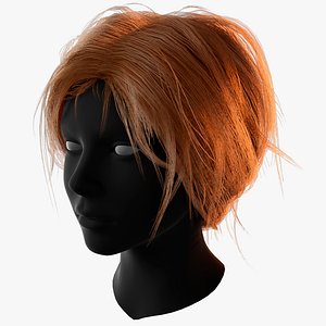 3D Female Haircut 2 model