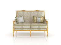 Two Seater Sofa by Modenese Gastone
