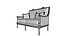 Two Seater Sofa by Modenese Gastone