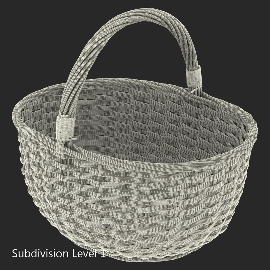 C4d Straw Basket