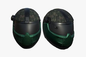 helmet sci fi 3D