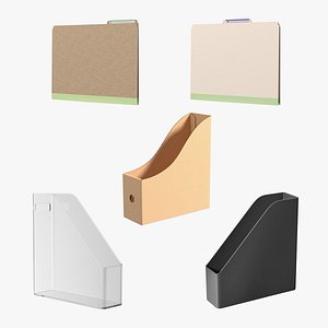 Paper File Holders Collection 3D