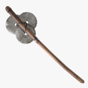 Post-apocalyptic axe - game ready