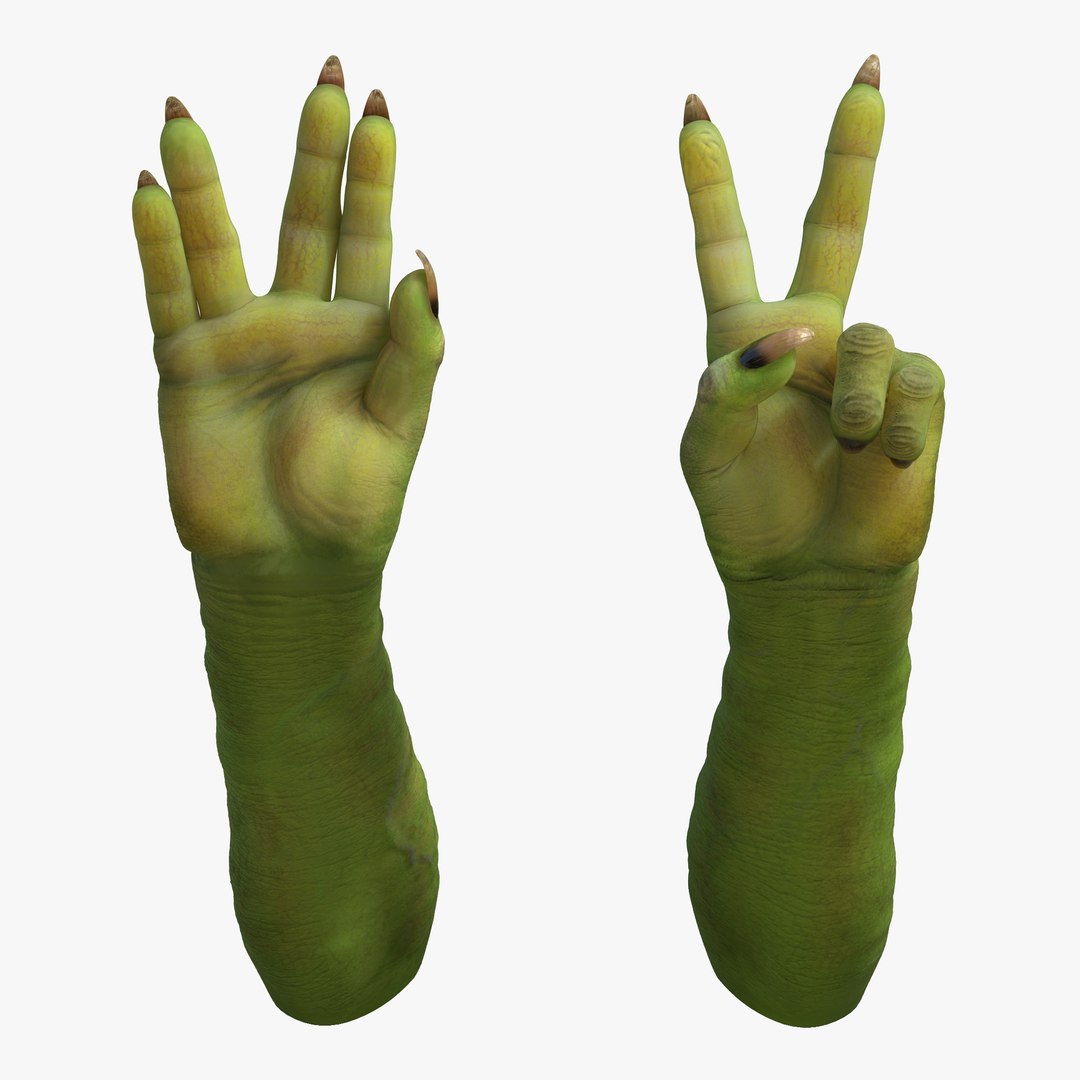 Goblin Hands Pose 5 3D Model 3D model preview
