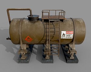 3D Industrial Green Tank