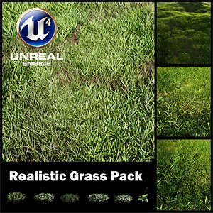 Realistic Grass Pack ( UNREAL ENGINE 4 ) And VRAY