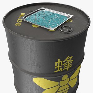 Heisenberg Crystal Tray on Chemical Barrel 3D model