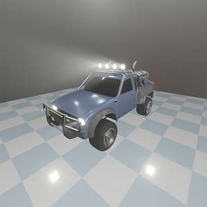 3D model offroad rigged modified