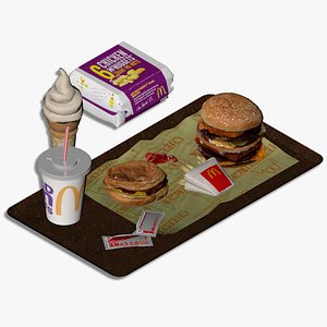 3D Mc Donald Set model