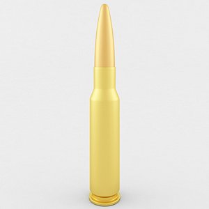 5 45x39 rifle cartridge 3D