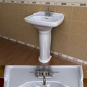 TOTO Carrollton Sink & Kohler Archer Faucet Set