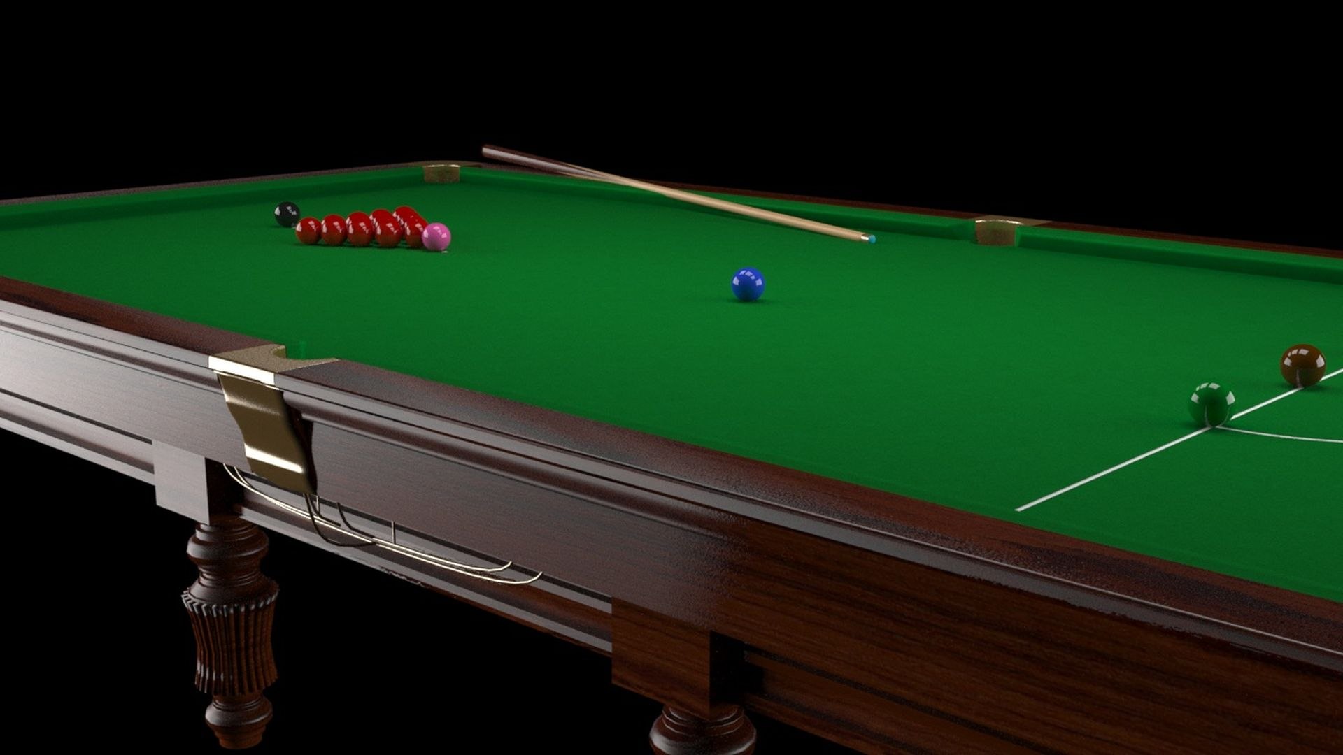 3D Snooker Table Model - TurboSquid 1840591