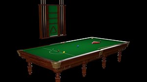 3D Snooker table model