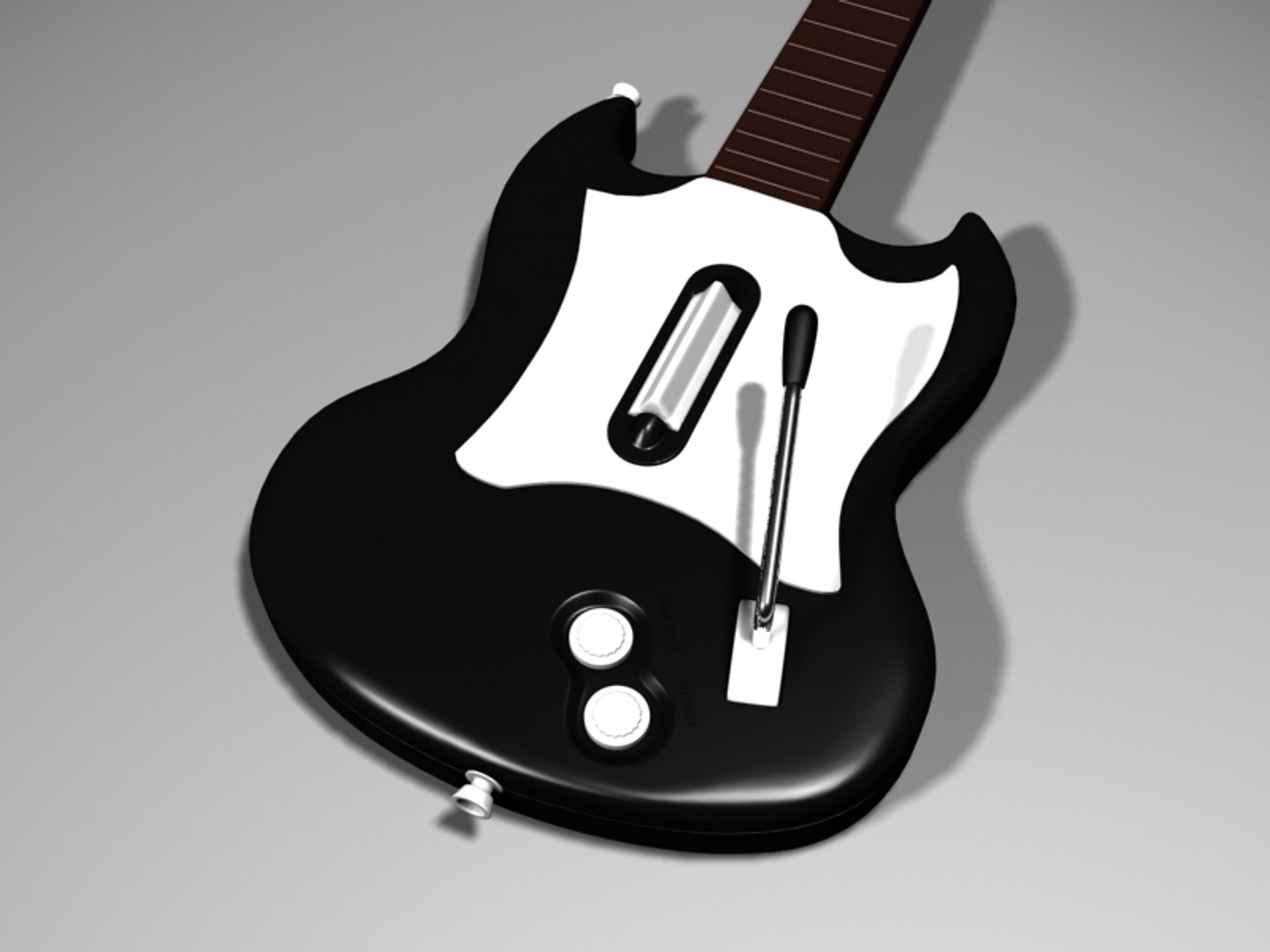 3d Model Realistic Guitar Hero Gibson Sg