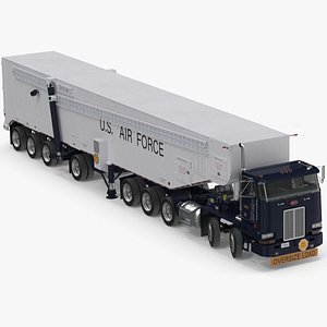 Minuteman Transporter Erector Loader Rigged for Maya 3D model