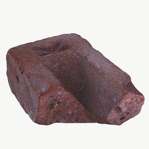 3D High Quality Scan Damaged Brick - 3
