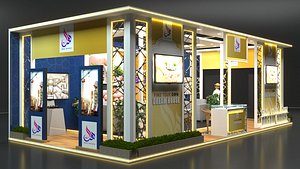 Real Estate Exhibition Stand Stall 3D model