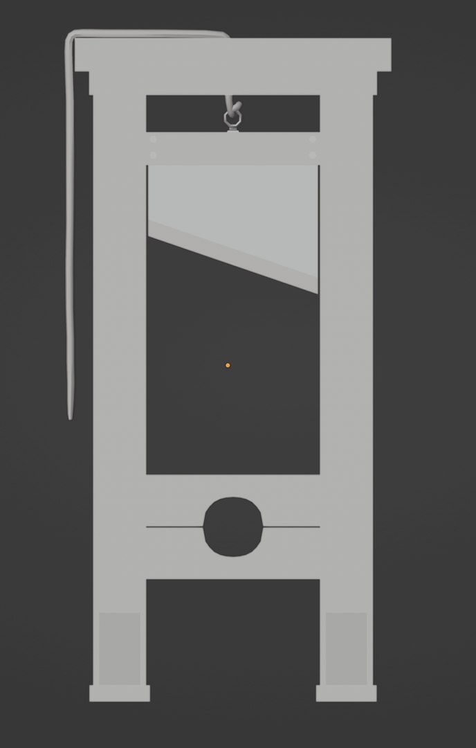 Guillotine Model TurboSquid 2302157