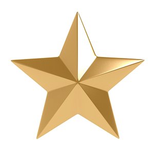 gold star 3D