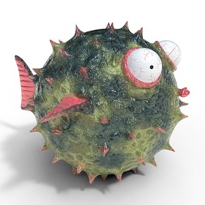 Blowfish cartoon puffer fish