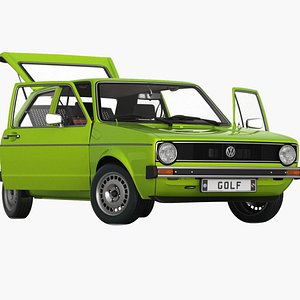 VW Golf Mk I 1974 Opening doors and trunk