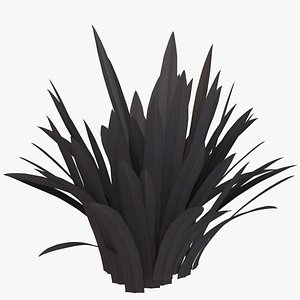3D model flax platt black