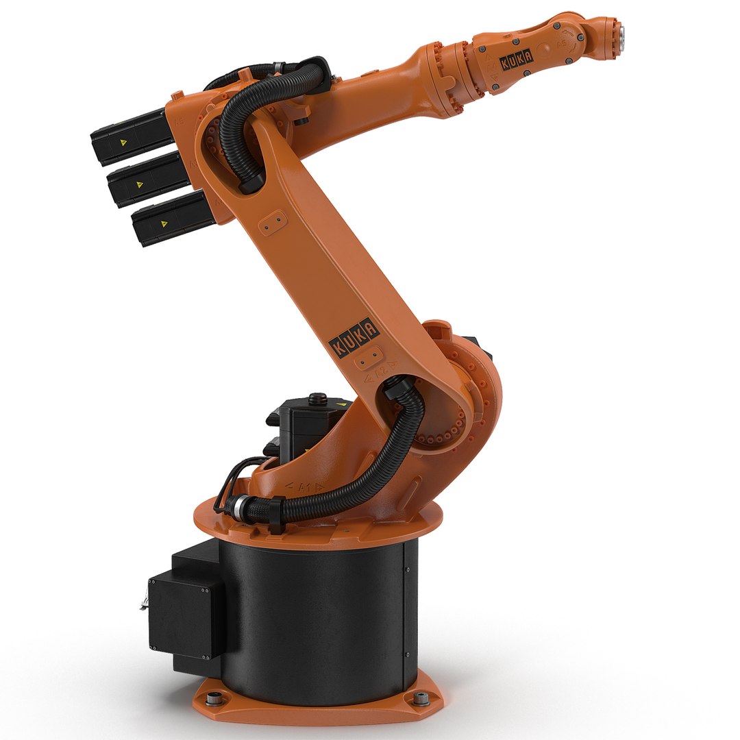 Kuka Robot KR-6 2 Rigged 3D model preview