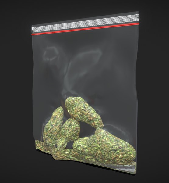 Large Weed Bag 3D model TurboSquid 1735636