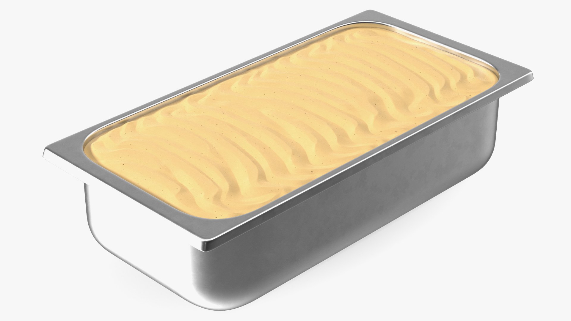 Caramel Ice Cream Tray Untouched Surface 3d Model - Turbosquid 1816797