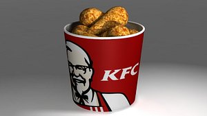 kfc bucket 3d model