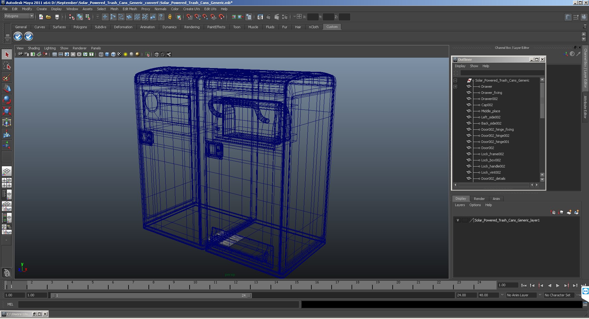 3D Solar Powered Trash Cans Circuit Diagram