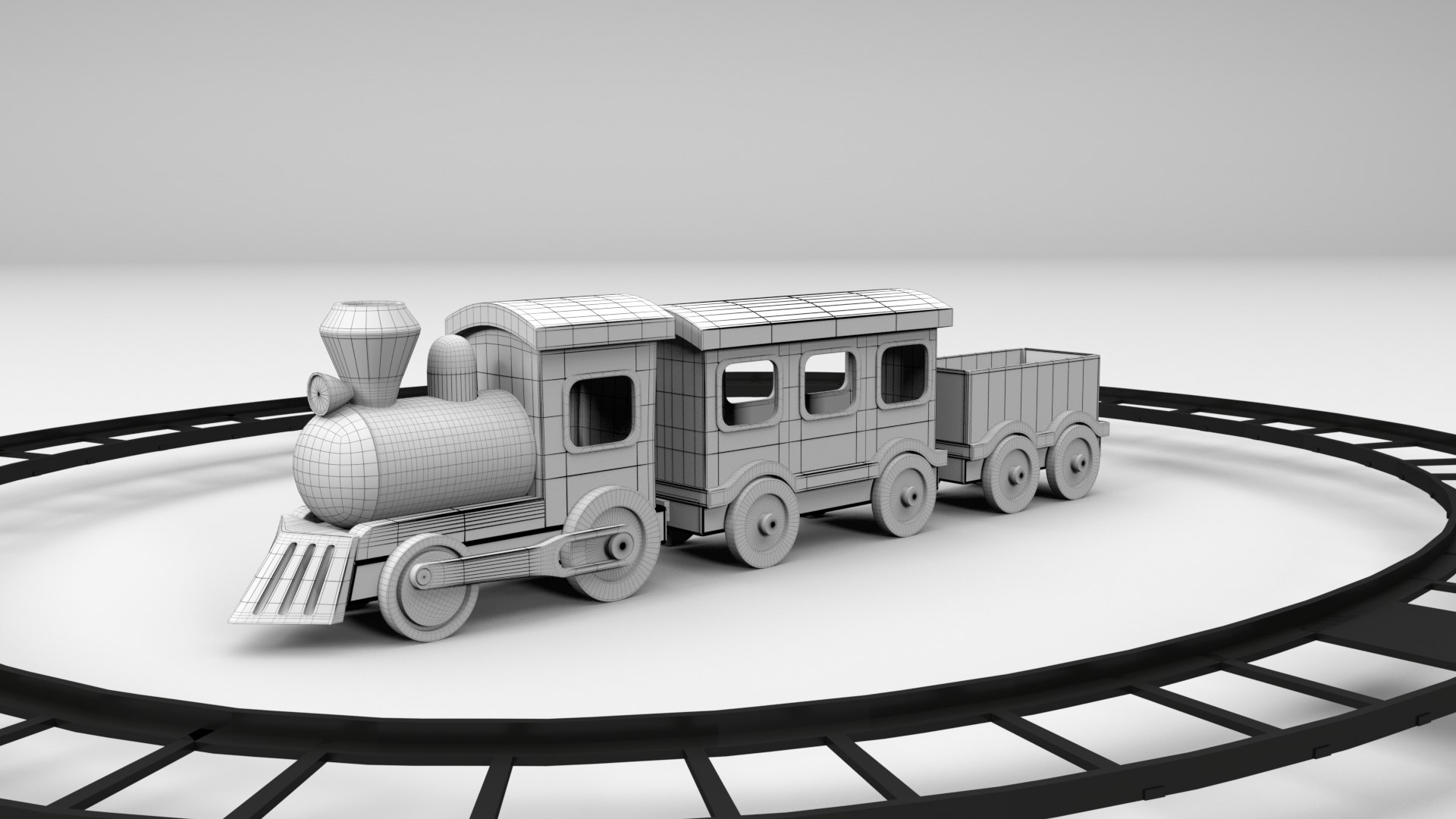 Toy Train Model - TurboSquid 2487366