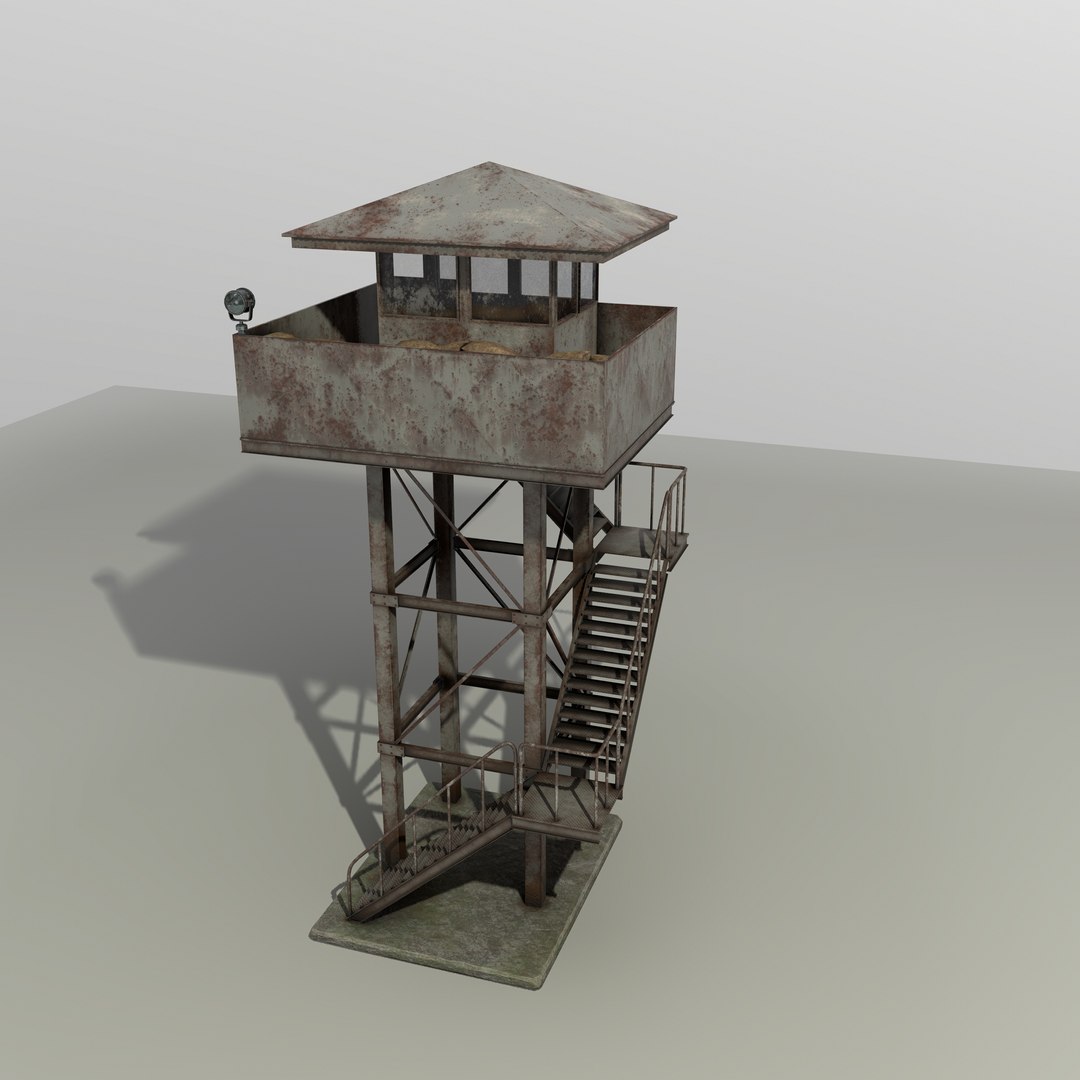 軍事監視塔3Dモデル - TurboSquid 1596468