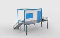 Container stairs 04 3D model