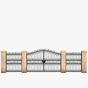 3D model forged gate