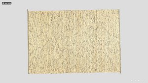 High-Precision Fabric Persian Rug 3D model 01