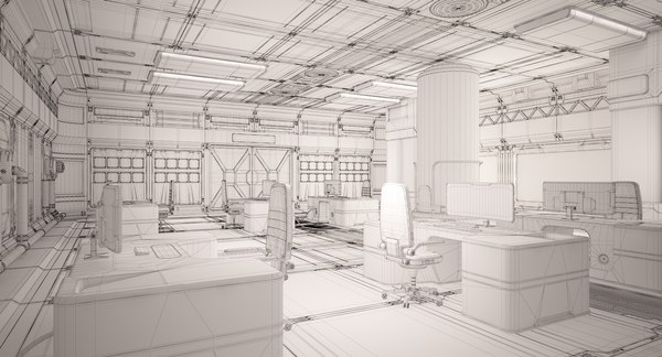 Sci fi laboratory 03 3D model - TurboSquid 1357198