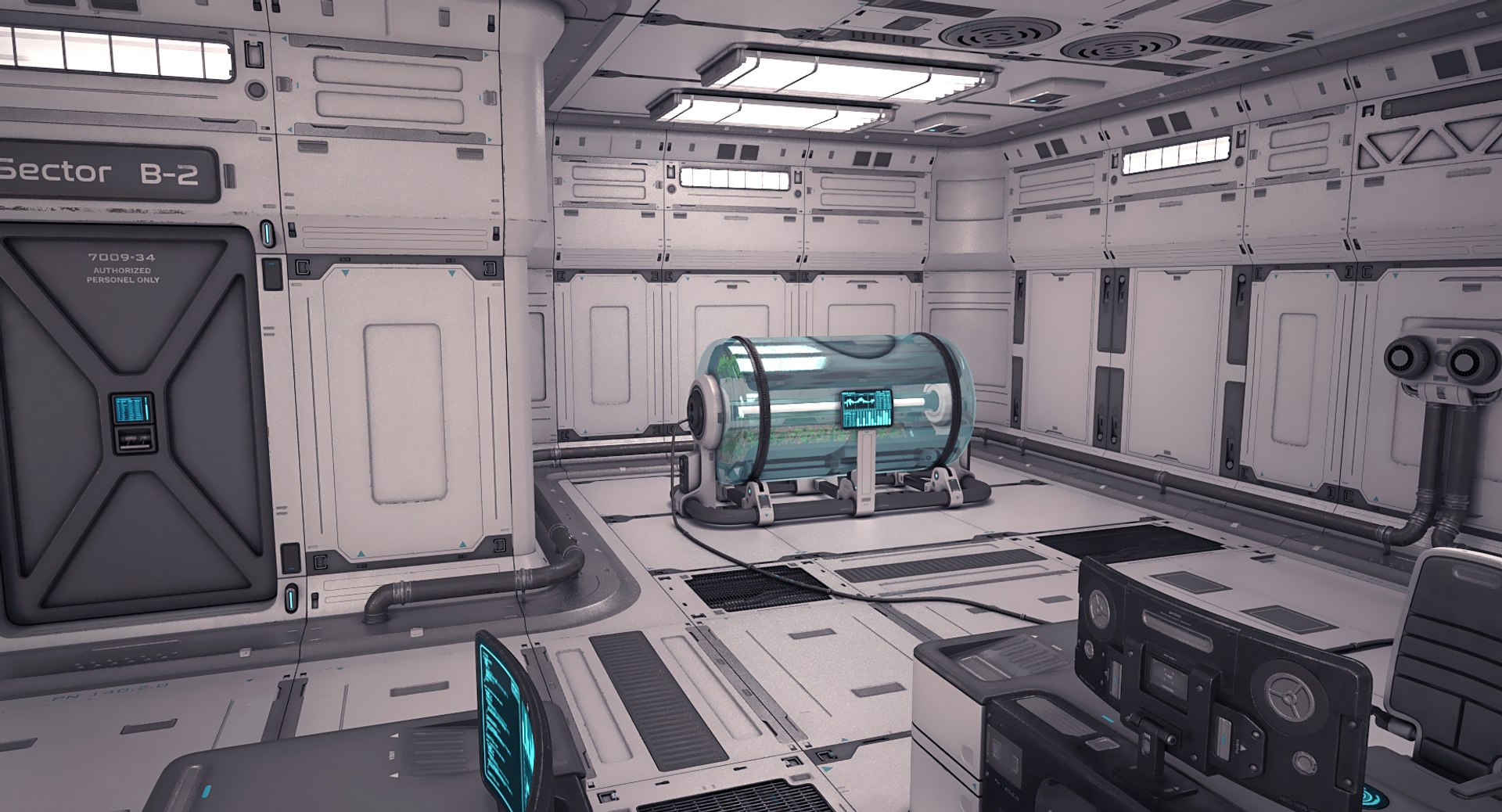 Sci Fi Laboratory 03 3D Model - TurboSquid 1357198