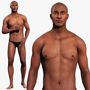 Marcus - Realistic Man Base Mesh 4K x4 Low-poly Low-poly 3D model