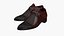 Leather Dress Shoes with Buckle 3D