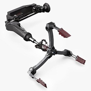 3D Mechanical Claw Gripper Arm model