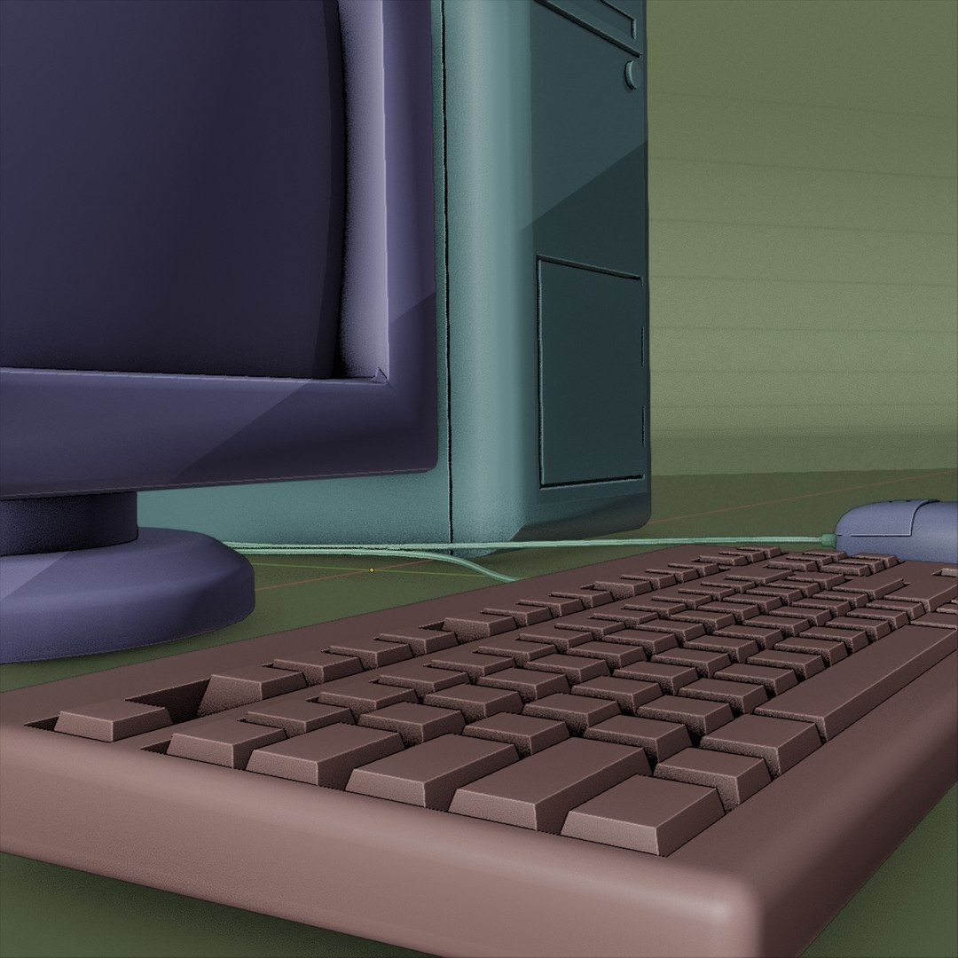 3D Old Computer Realistic Ready Model - TurboSquid 1481624