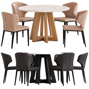 Coco Republic Montara Table and Franco Chair